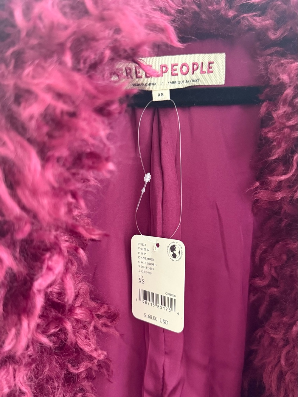 Free People Stargazer Fur Jacket NEW never worn - Picture 5 of 6